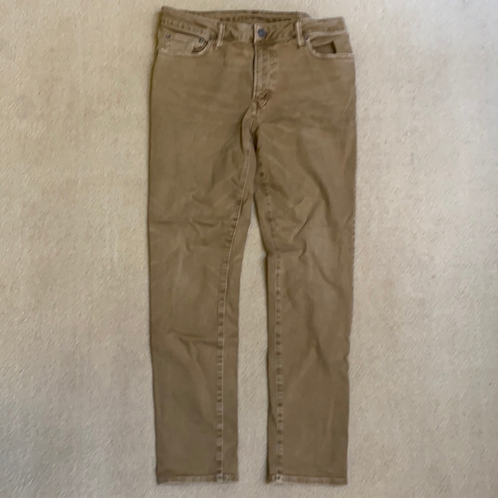 American Eagle Men’s Jeans Light Brown/Beige 32x32 Slim Next Level Flex